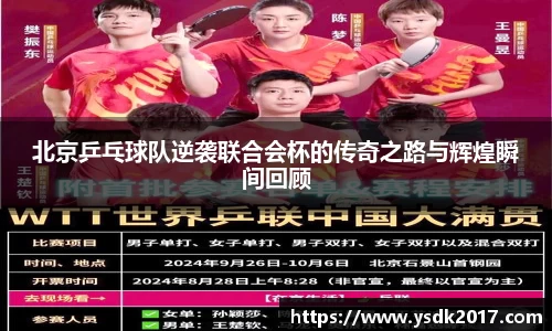 北京乒乓球队逆袭联合会杯的传奇之路与辉煌瞬间回顾