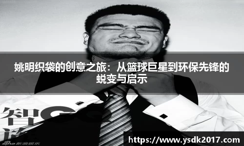 姚明织袋的创意之旅：从篮球巨星到环保先锋的蜕变与启示